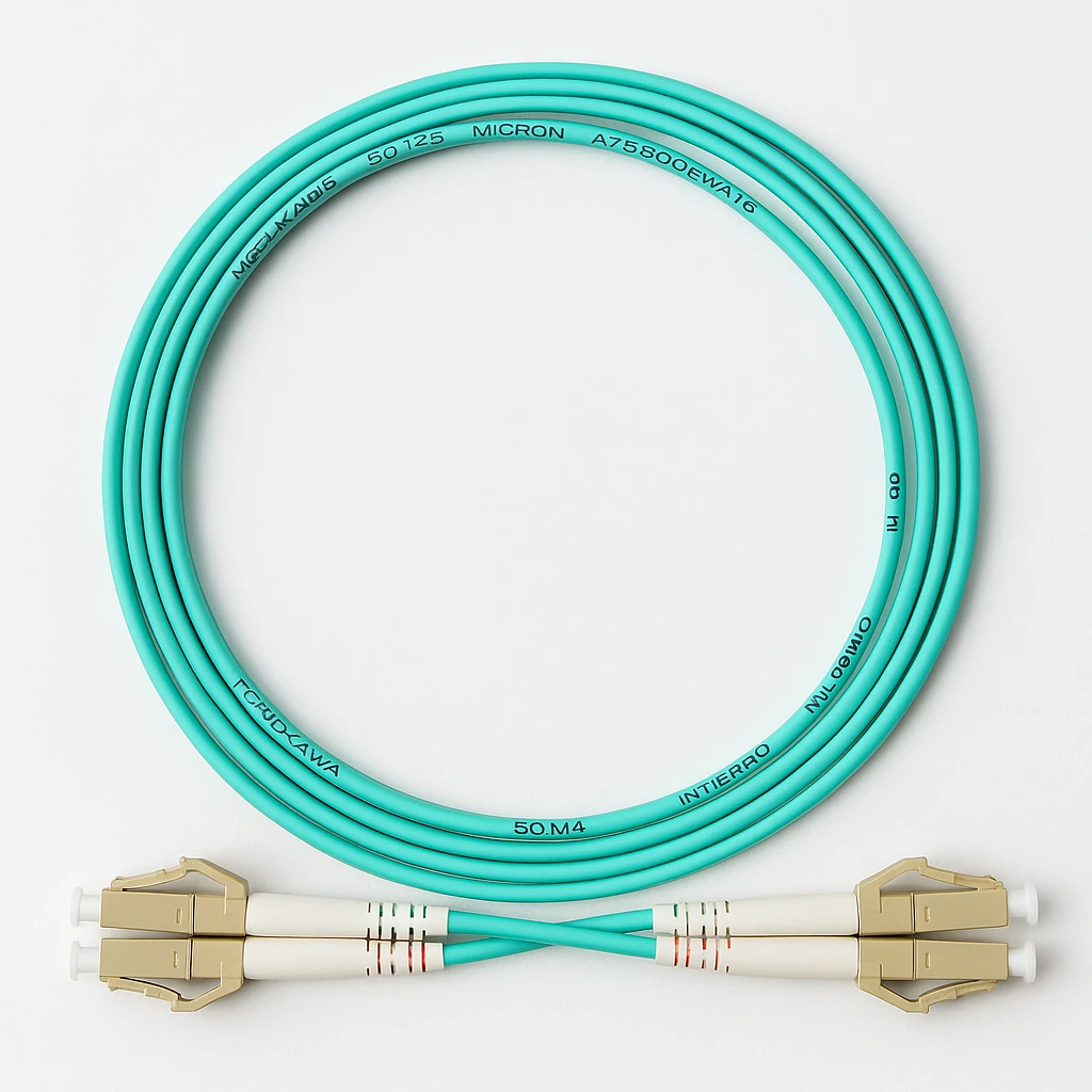 Furukawa - Cable de interconexión - LC/UPC multi modo (M) a LC/UPC multi modo (M) - 1.5 m - fibra óptica - impresión a dos caras - 50 micras - OM4 - interior - agua