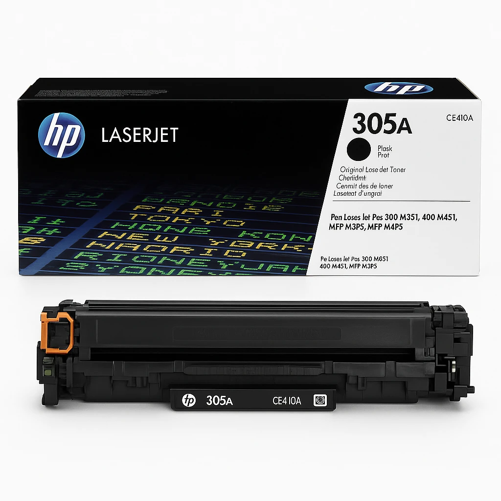 HP 305A - Negro - original - LaserJet - cartucho de tóner (CE410A) - para LaserJet Pro 300 M351, 400 M451, MFP M375, MFP M475