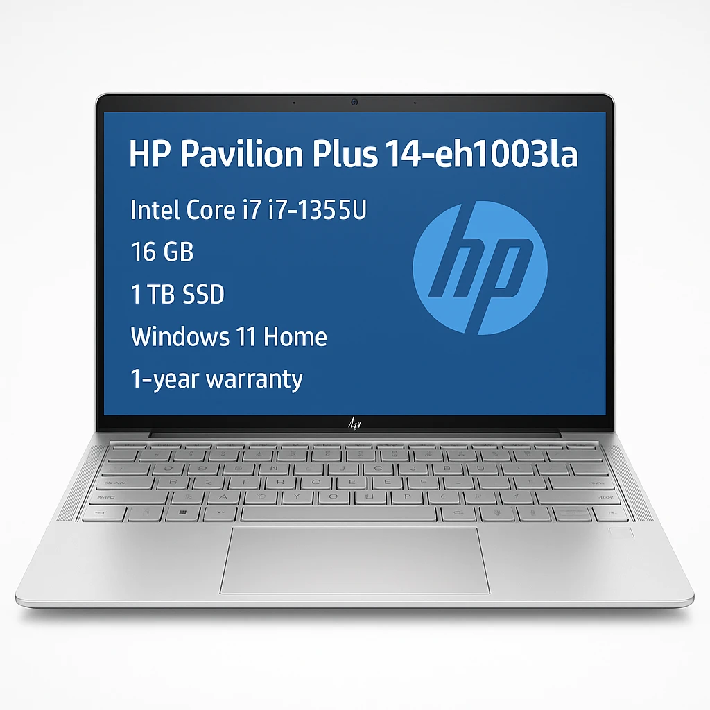 HP Pavilon Plus 14-eh1003la - Notebook - 14" - Intel Core i7 I7-1355U - 16 GB - 1 TB SSD - Windows 11 Home - 1-year warranty