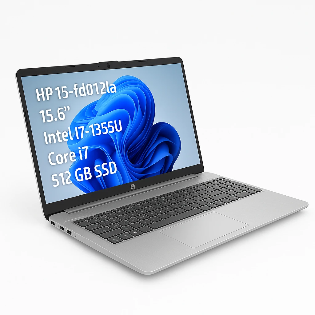 HP 15-fd0012la - Notebook - 15.6" - Intel I7-1355U - Core i7 - 512 GB SSD - Windows 11 Home