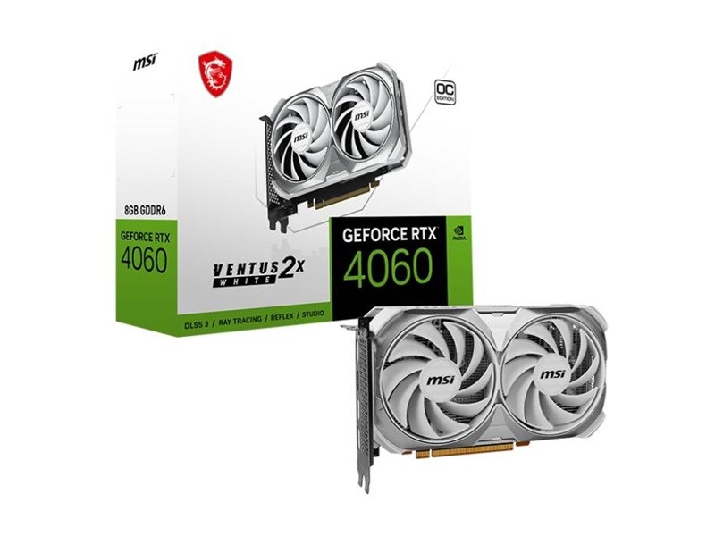MSI - PCI Express - NVIDIA - RTX 4060 VENTUS - 2X WHITE 8G OC