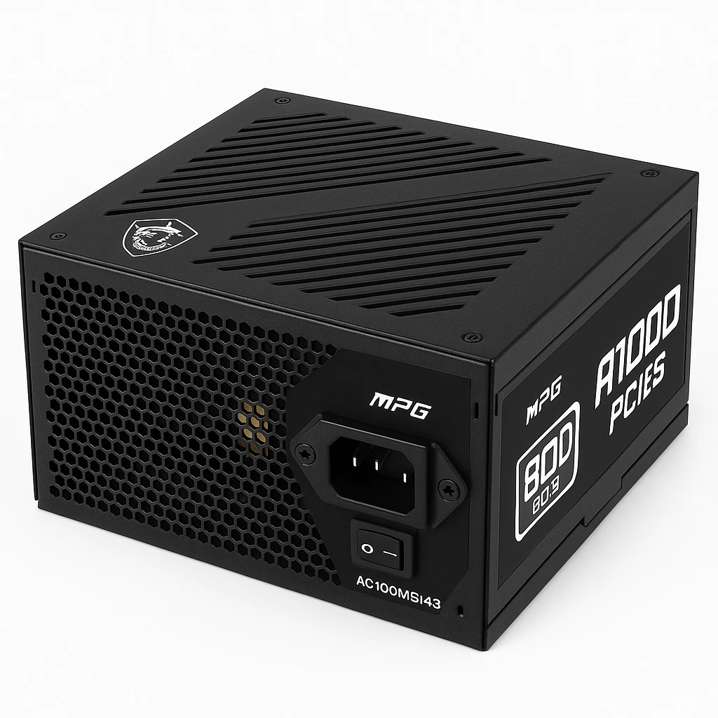 MSI - Power supply - MPG A1000 PCIE5 80 Plus Gold