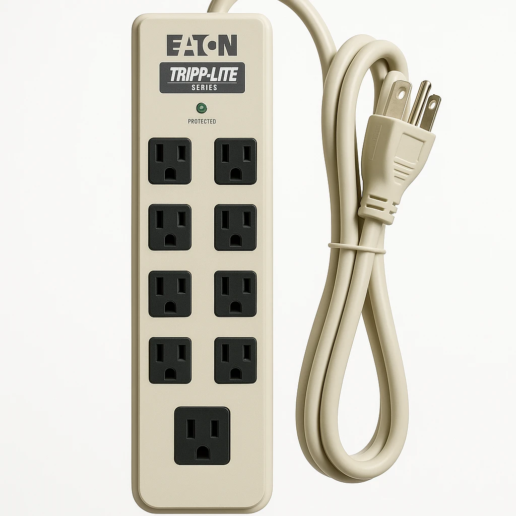 Eaton Tripp Lite Series Surge Protector 120V 5-15R 8 Outlet 8' Cord 1440 Joule - Protector contra sobretensiones - CA 120 V - conectores de salida: 8