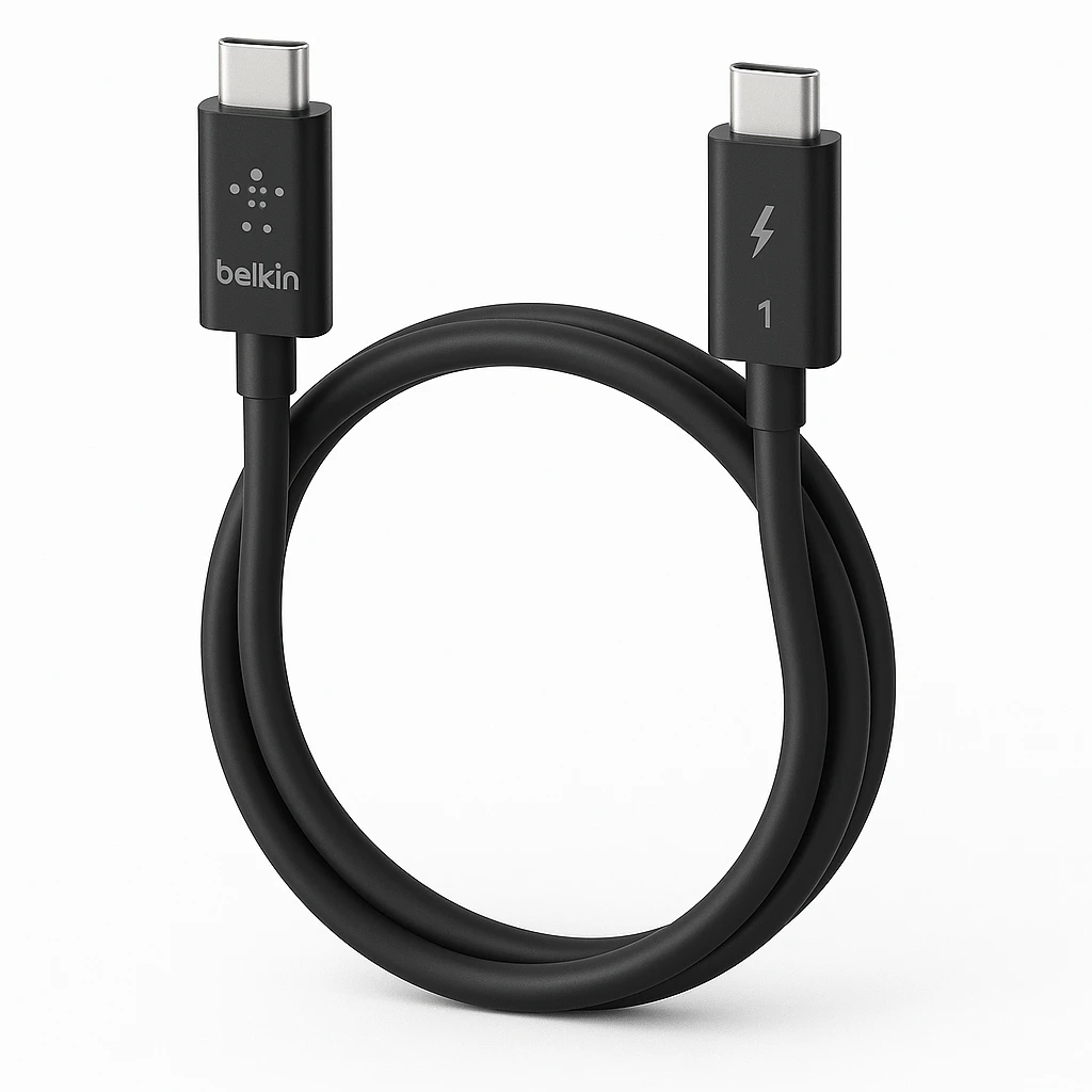 Belkin Thunderbolt 3 - Cable Thunderbolt - 24 pin USB-C (M) a 24 pin USB-C (M) - Thunderbolt 3 - 1 m - negro - para P/N: F4U097tt, F4U109tt
