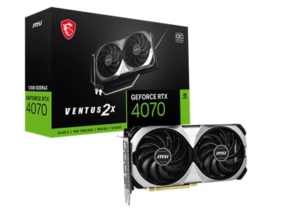 MSI - PCI Express 4.0 - NViDIA RTX 4070 - Super 12G Ventus 2X