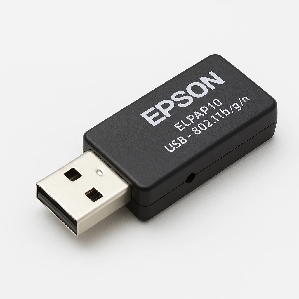 Epson ELPAP10 - Adaptador de red - USB - 802.11b/g/n - para Epson CB-X05, Pro G7500, Pro L1200, Pro L12000, Pro L30000, VS260; BrightLink 710