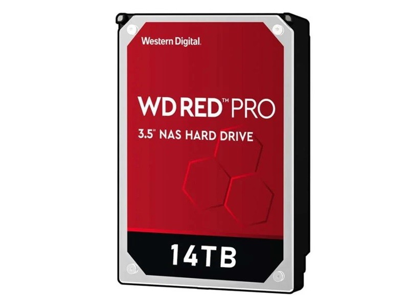 Western Digital WD Red - Hard drive - Internal hard drive - 14 TB - 3.5" - 7200 rpm - .