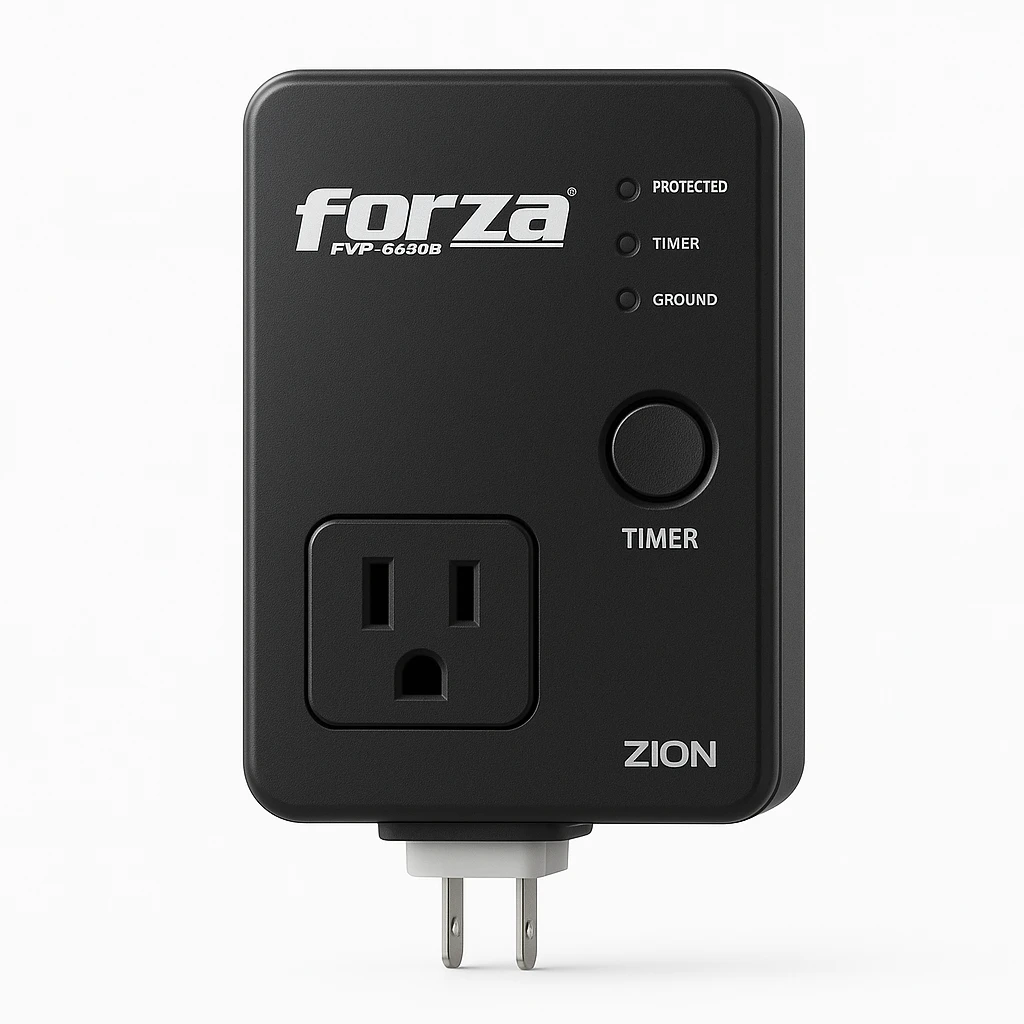 Forza FVP-6630B Zion - Wall mountable - AC 220 V - 1 Tomas de Corriente - 6600 VA - TB 30A 880J 48K BTU Timer WH
