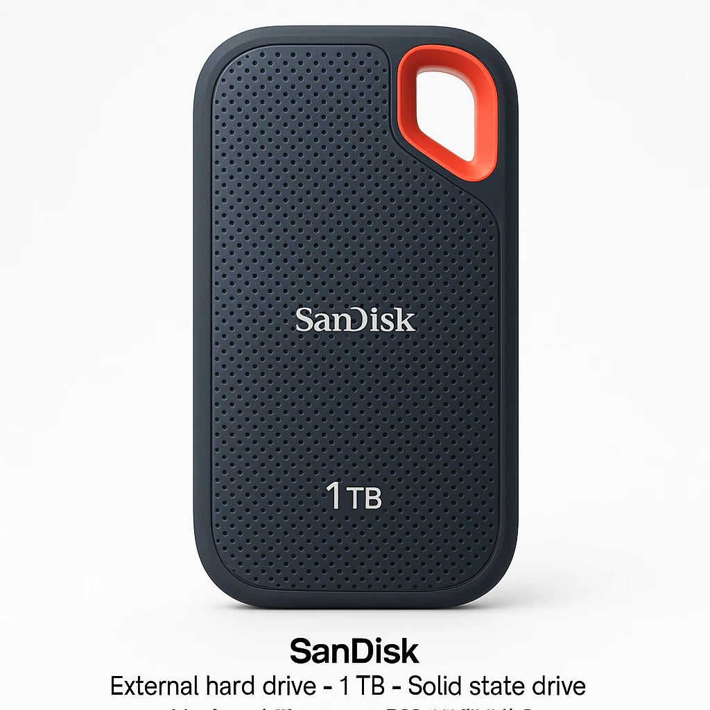 SanDisk - External hard drive - 1 TB - Solid state drive - Updated Firmware