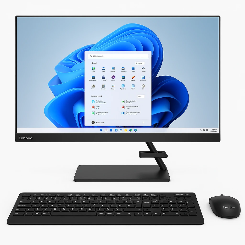 Lenovo IdeaCentre 24IAP7 - All-in-one - Intel Core i5 12450H / 3.3 GHz - 8 GB - DDR4 SDRAM - 512 GB HDD - 23.8" - Intel UHD Graphics - Windows 11 Home - All black - Spanish