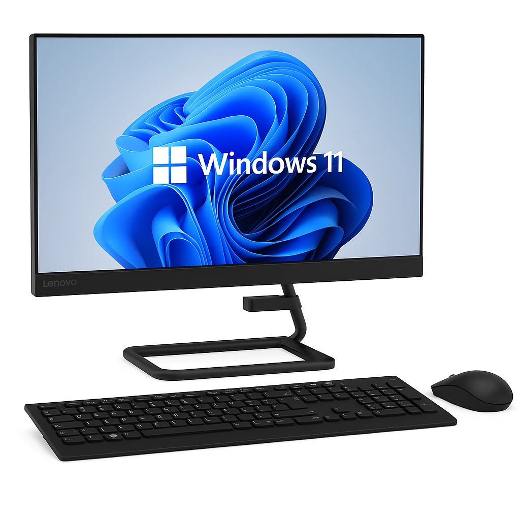 Lenovo IdeaCentre AIO 3 24IAP7 - All-in-one - Intel Core i5 12450H / 3.3 GHz - 16 GB - DDR4 SDRAM - 512 GB HDD - 23.8" - Intel UHD Graphics - Windows 11 Home - All black - Spanish
