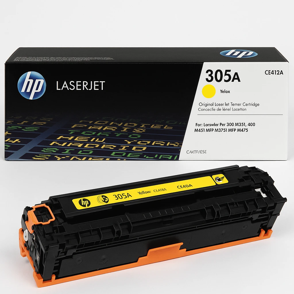 HP 305A - Amarillo - original - LaserJet - cartucho de tóner (CE412A) - para LaserJet Pro 300 M351, 400 M451, MFP M375, MFP M475