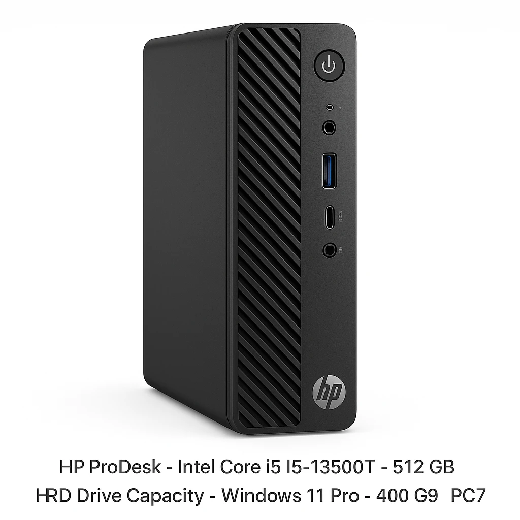HP ProDesk - Desktop - Intel Core i5 I5-13500T - 512 GB Hard Drive Capacity - Windows 11 Pro - 400 G9