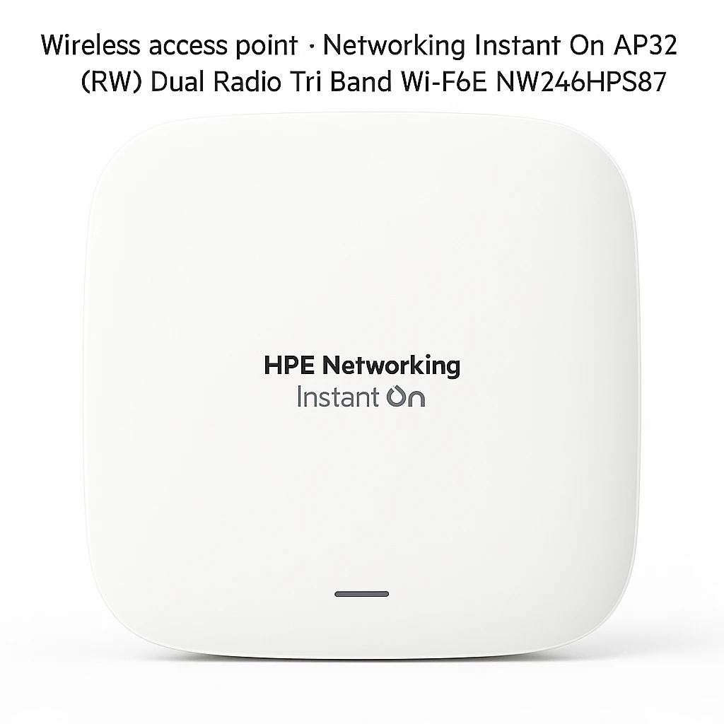 HPE - Wireless access point - Networking Instant On AP32 (RW) Dual Radio Tri Band Wi-F6E