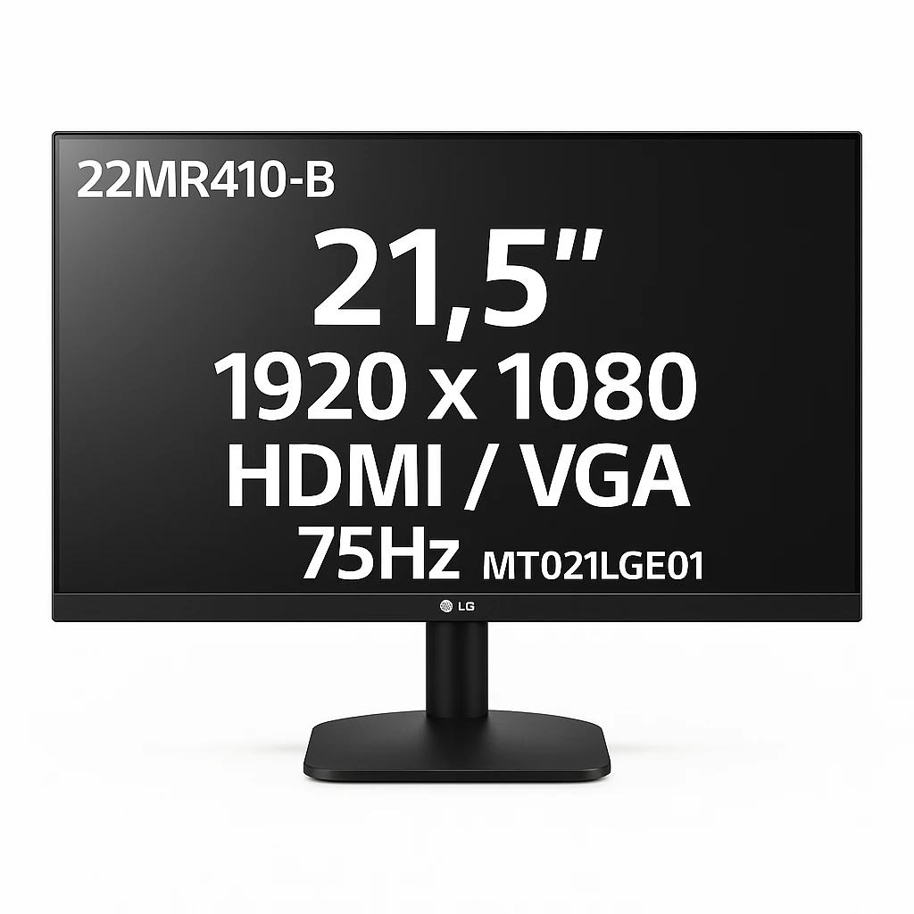 LG 22MR410-B - 21.5" - 1920 x 1080 - HDMI / VGA - 75Hz