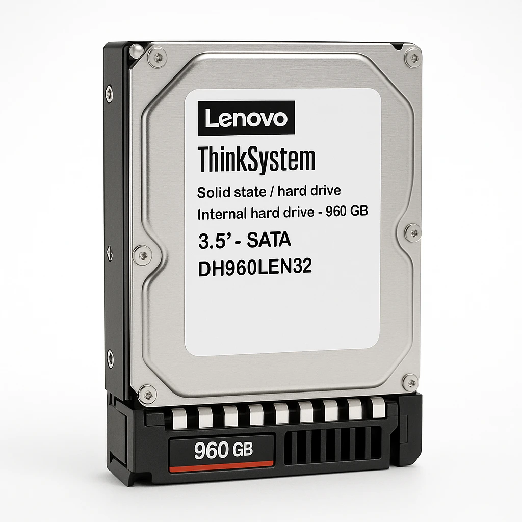 Lenovo ThinkSystem - Solid state / hard drive - Internal hard drive - 960 GB - 3.5" - SATA