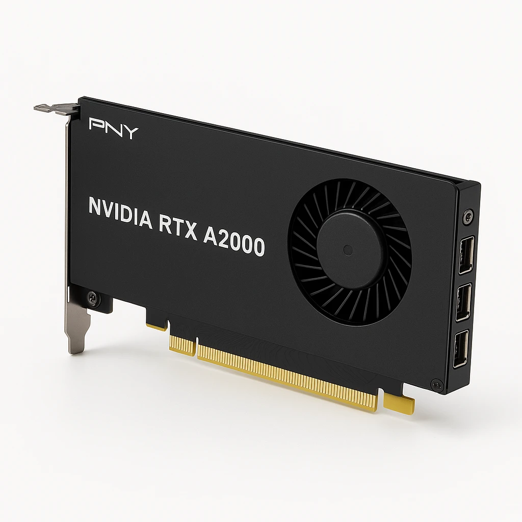 PNY - VCNRTX2000ADA-PB - PCI Express 4.0 x8 - NVIDIA - NVIDIA RTX A2000 - GDDR6 SDRAM - Mini DisplayPort