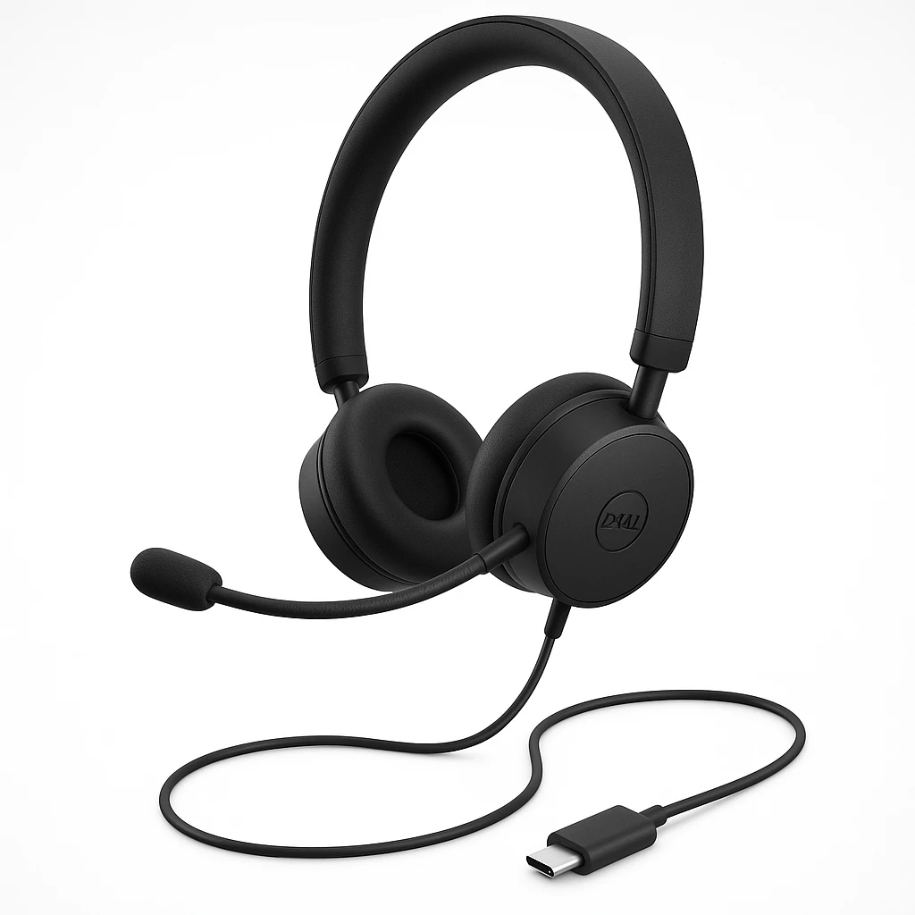 Dell - WH3024 - Headset – Wired – USB-C - Black