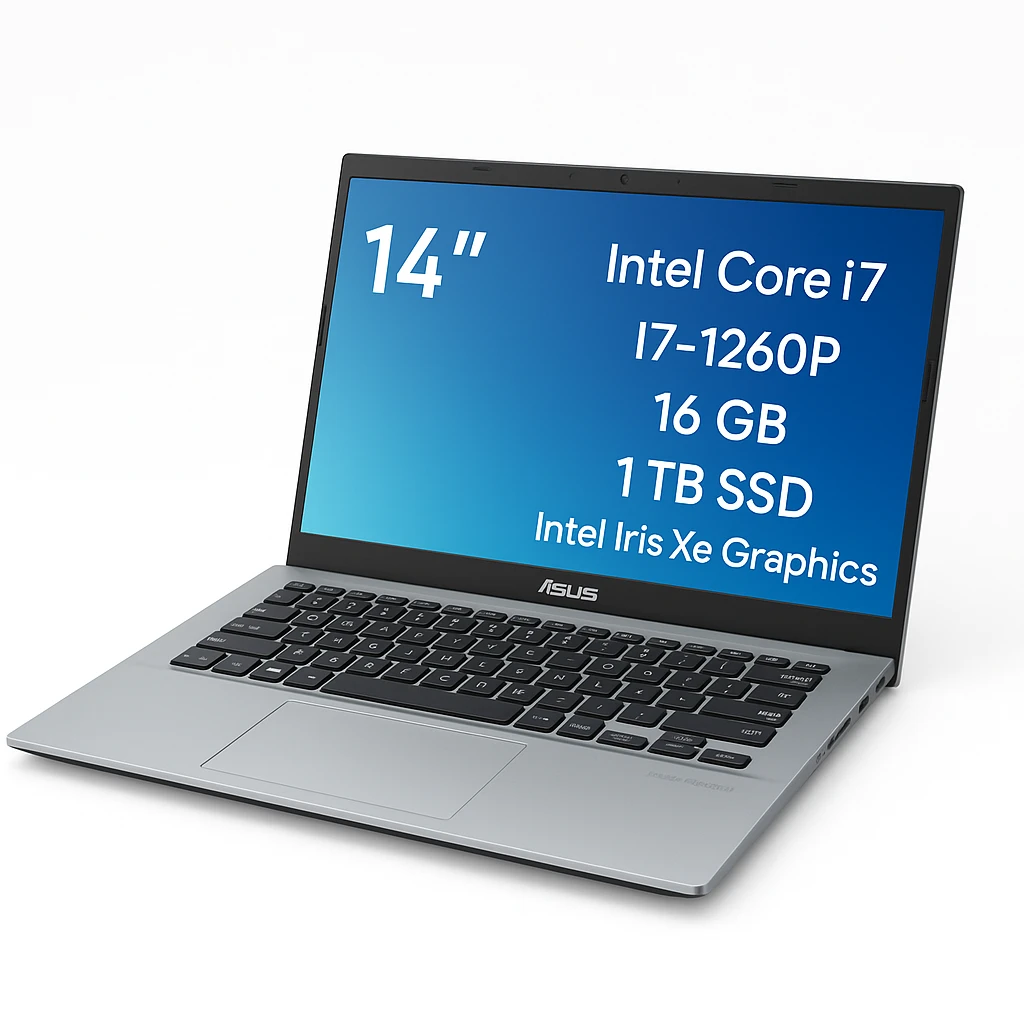ASUS - Notebook - 14" - Intel Core i7 I7-1260P - 16 GB - 1 TB SSD - Intel Iris Xe Graphics