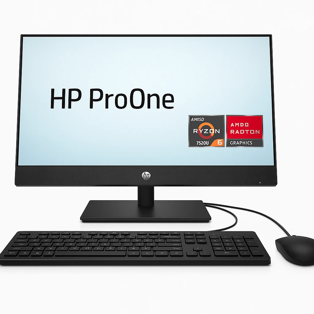HP ProOne - All-in-one - AMD Ryzen 5 7520U - 23.8" - AMD Radeon Graphics