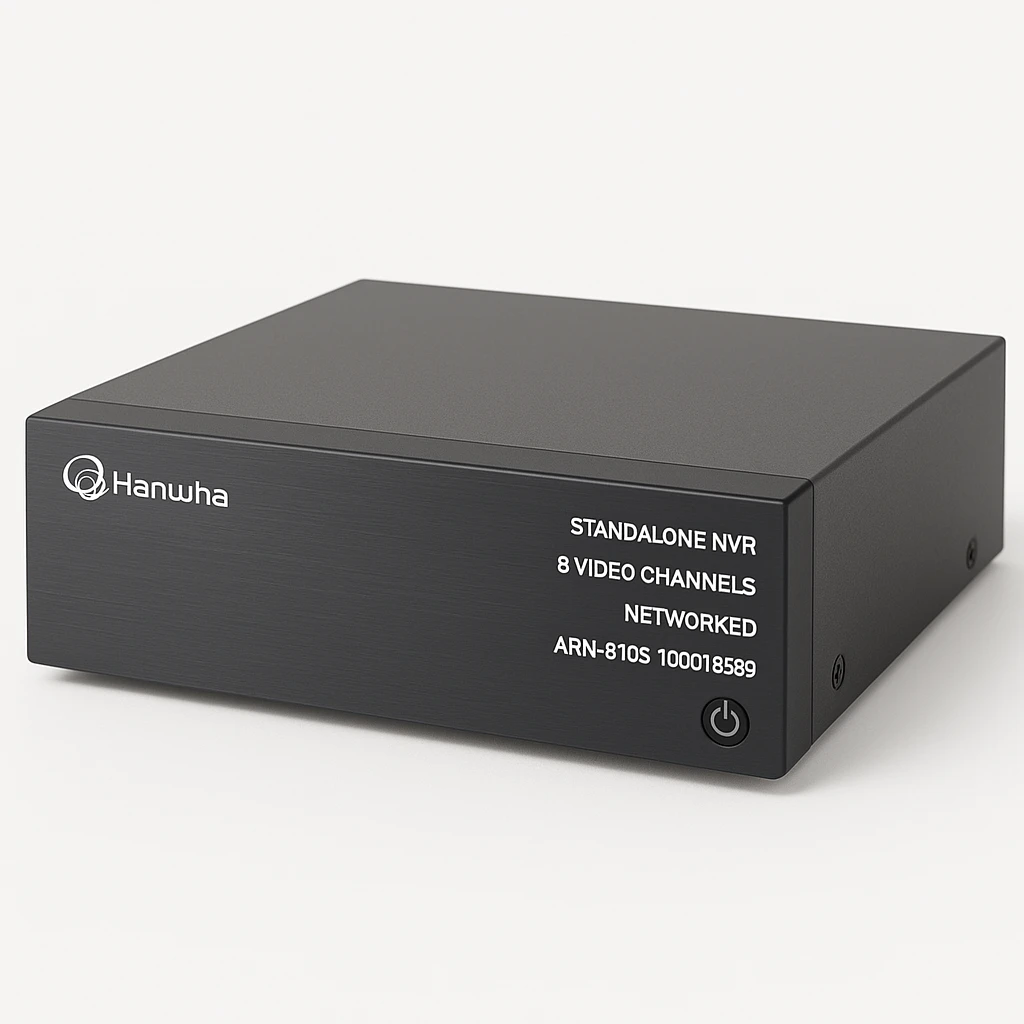 Hanwha - Standalone NVR - 8 Video Channels - Networked - ARN-810S