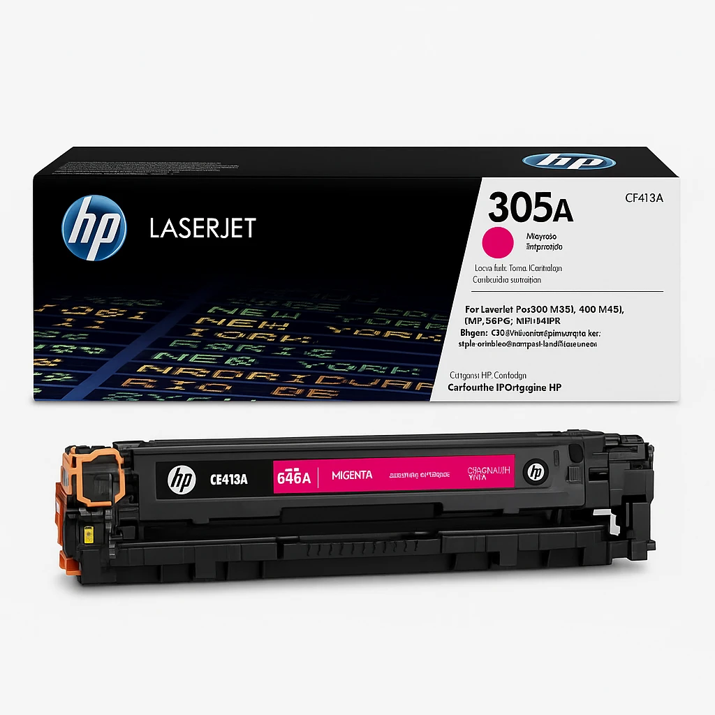 HP 305A - Magenta - original - LaserJet - cartucho de tóner (CE413A) - para LaserJet Pro 300 M351, 400 M451, MFP M375, MFP M475