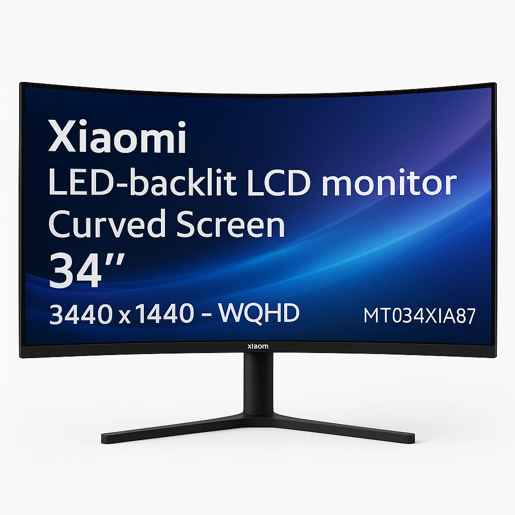 Xiaomi - LED-backlit LCD monitor - Curved Screen - 34" - 3440 x 1440 - WQHD