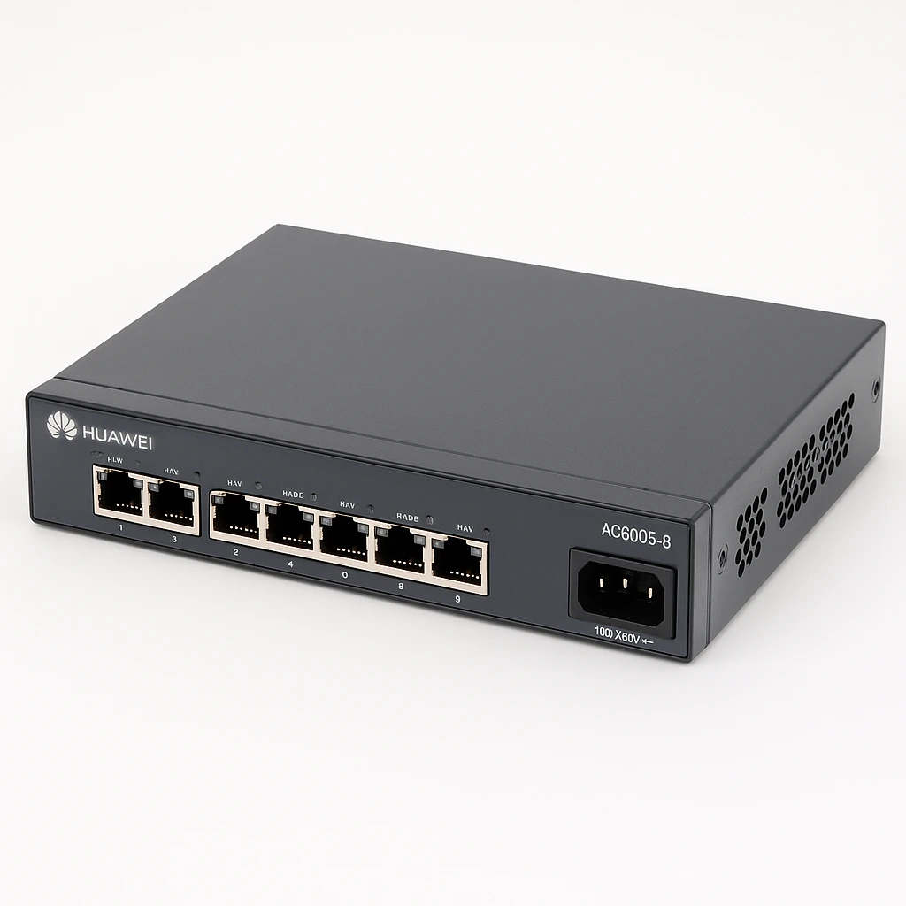 Huawei AC6005-8-8AP - Dispositivo de gestión de la red - 8 puertos - 8 MAP (puntos de acceso gestionado) - 1GbE - ca 100/230 V