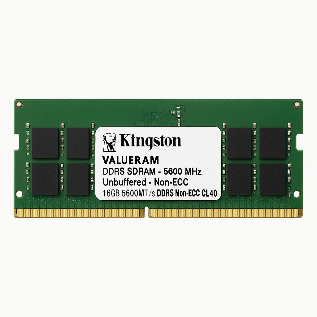 Kingston ValueRam - DDR5 SDRAM - 5600 MHz - Unbuffered - Non-ECC - 16GB 5600MT/s DDR5 Non-ECC CL4
