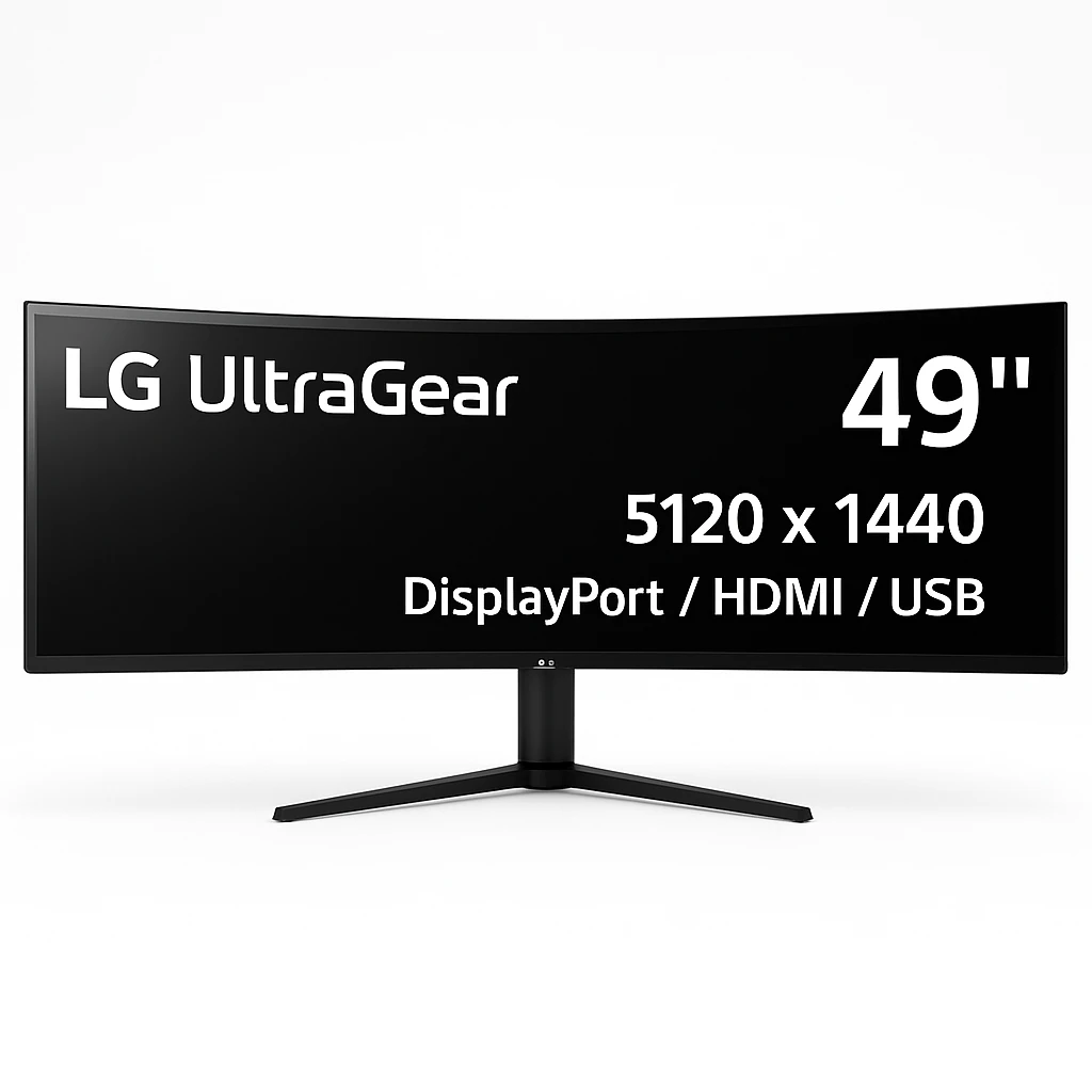 LG UltraGear - 49" - 5120 x 1440 - DisplayPort / HDMI / USB