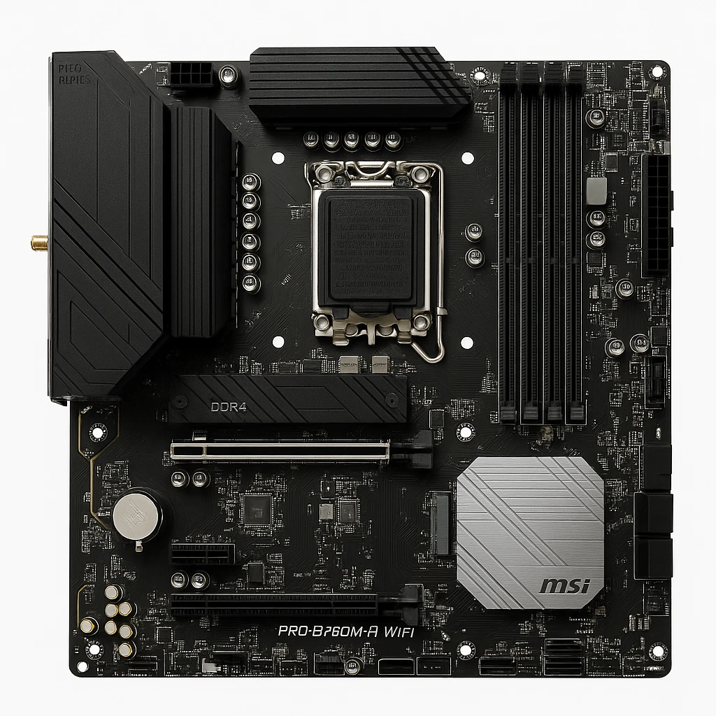 MSI - PRO B760M-A WIFI - Motherboard - LGA1700 Socket - Intel B760
