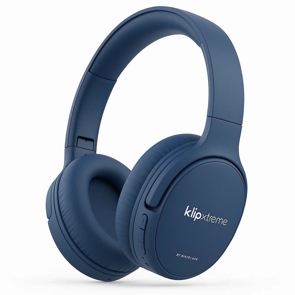 Klip Xtreme - KWH-010BL - Headphones - Para Home audio / Para Portable electronics / Para Professional audio / Para Cellular phone - Wireless - 25Hrs - Blue - BT