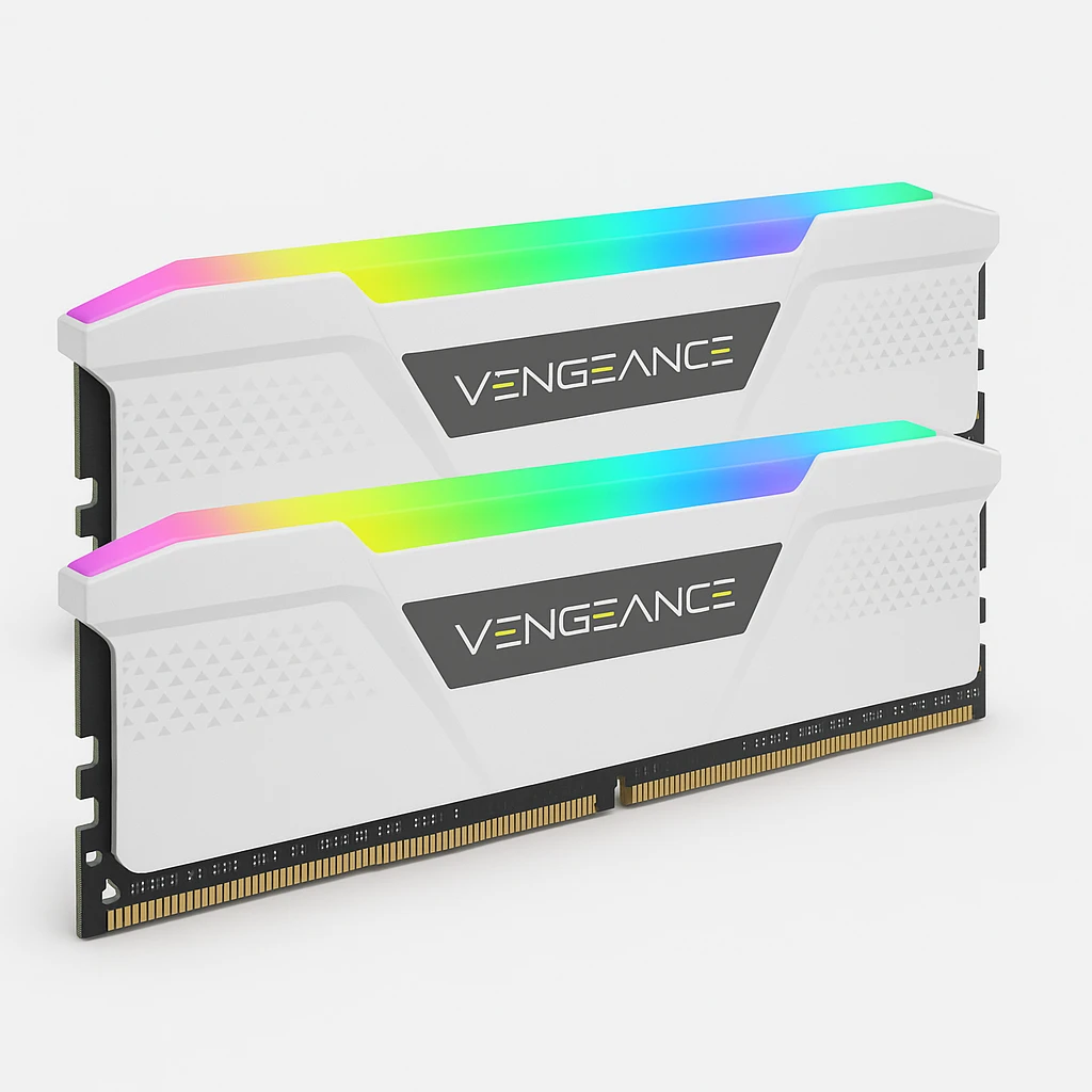 Corsair Memory - DDR5 SDRAM - 5200 MHz - RGB Kit 2X16gb Blanco