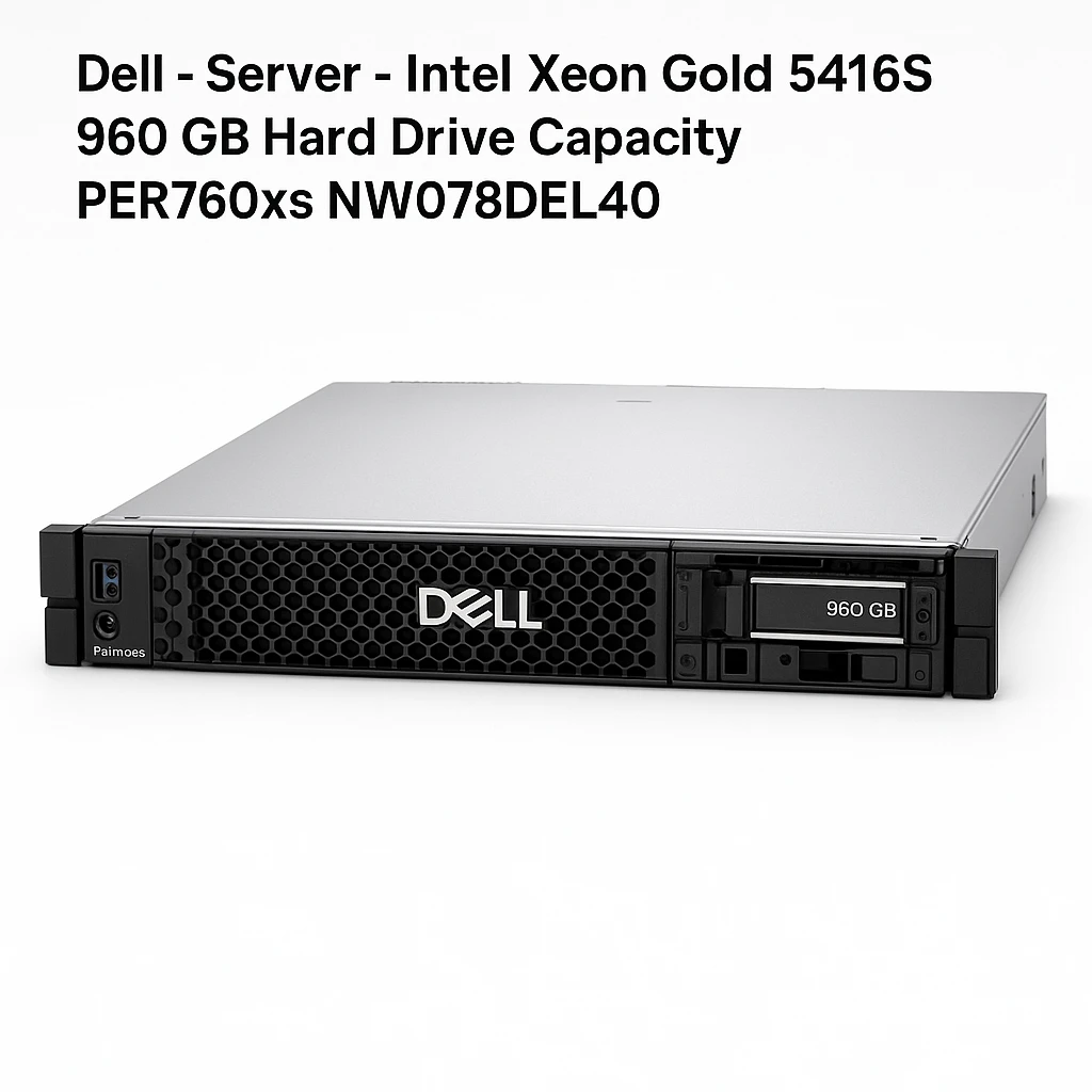 Dell - Server - Intel Xeon Gold 5416S - 960 GB Hard Drive Capacity - PER760xs
