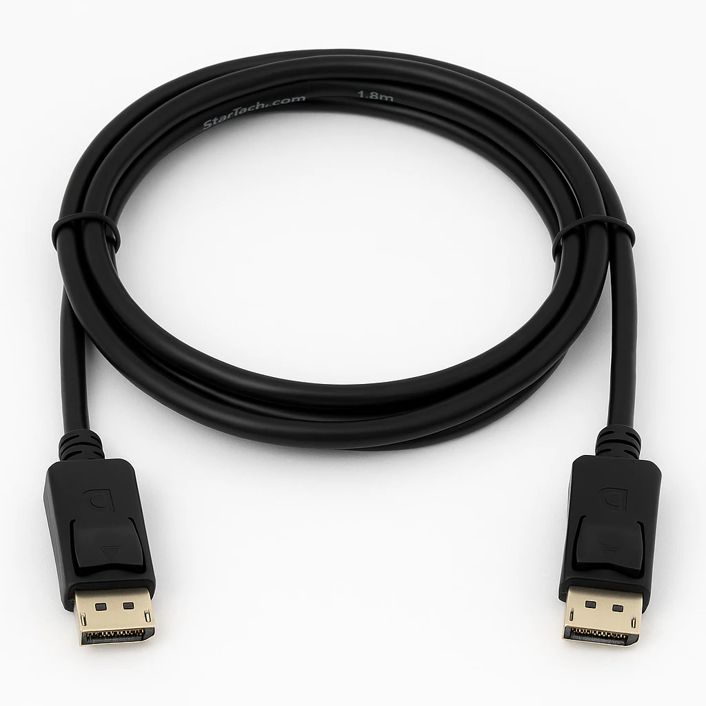 StarTech.com Cable 1,8m Certificado DisplayPort con Pestillo Latches Seguro con Bloqueo para Monitor - 2x Macho DP - Negro - Cable DisplayPort - DisplayPort (M) a DisplayPort (M) - 1.8 m - tr