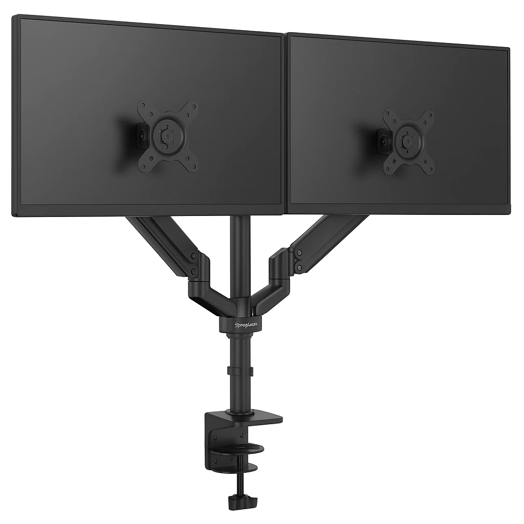 StarTech.com Brazo Articulado para Dos Monitores - Soporte con Mástil Ajustable de Fijación en Mesa para 2 Pantallas LCD de 24 Pulgadas - Kit de montaje - brazo ajustable - para 2 pantallas L