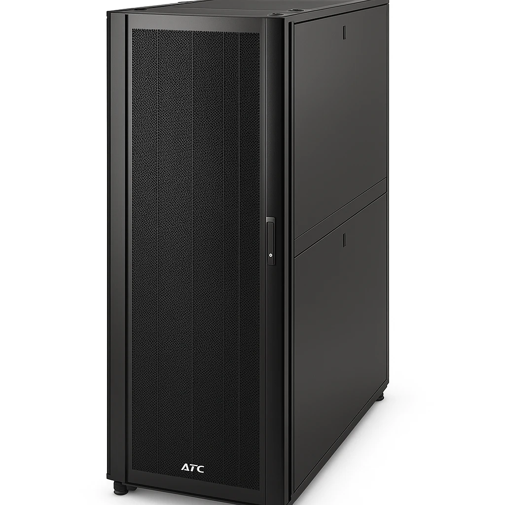 APC NetShelter SX Networking Enclosure with Sides - Rack - negro - 42U - Conforme a la TAA - para P/N: SUA1000RMI2U, SUA2200RMXLI3U, SUA5000RMI5U