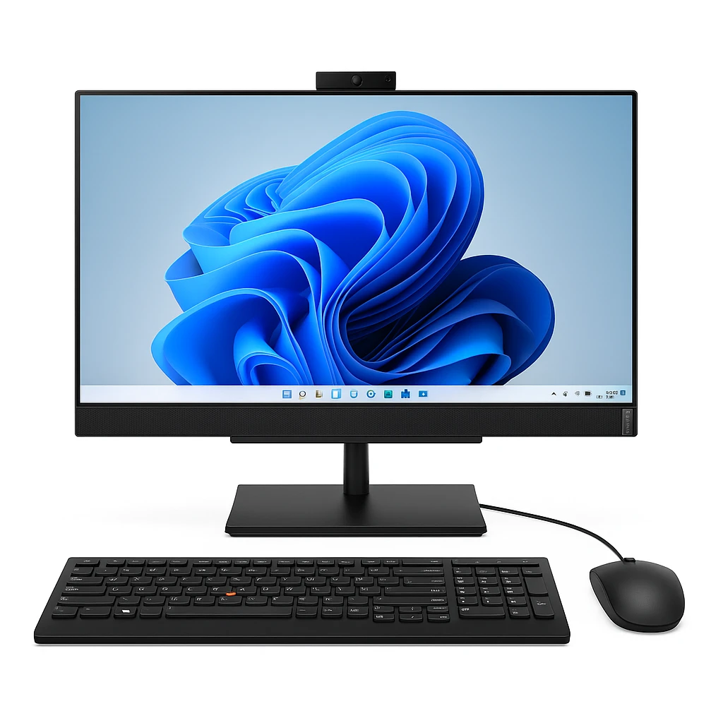 Lenovo ThinkCentre M90a - All-in-one - Intel Core i3 I3-13100 / 4.5 GHz - 8 GB - DDR4 SDRAM - 512 GB HDD - DVD±RW - 23.8" - Intel UHD Graphics 730 - Windows 11 Pro - All black - Spanish