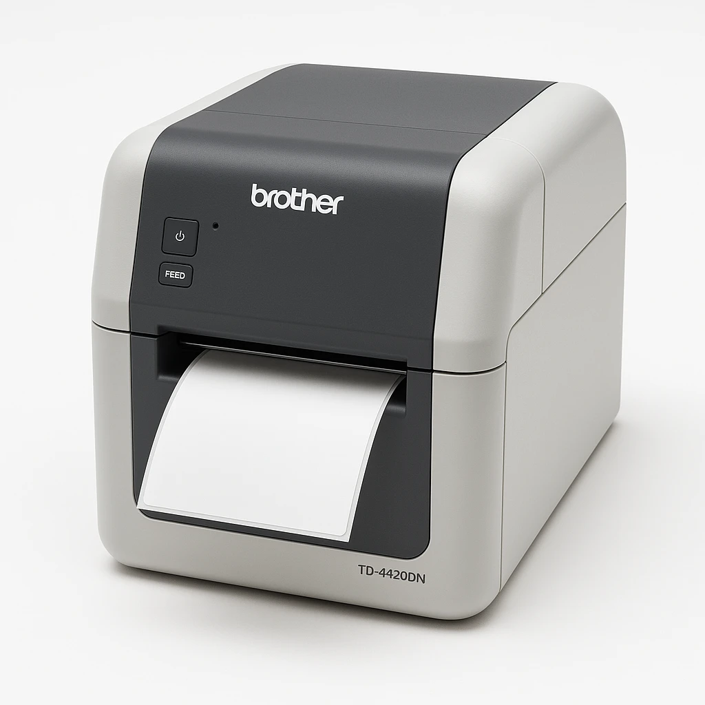 Brother - Label printer - Monochrome - Direct thermal - 203 dpi - USB / Serial / LAN - TD4420DN