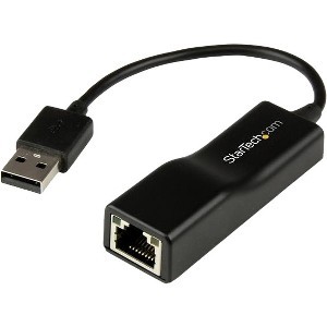 StarTech.com Adaptador USB 2.0 de Red Fast Ethernet 10/100 Mbps - NIC Externo RJ45 - Adaptador de red - USB 2.0 - 10/100 Ethernet - negro