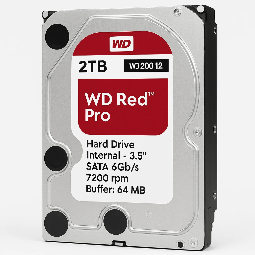 WD Red Pro WD2002FFSX - Disco duro - 2 TB - interno - 3.5" - SATA 6Gb/s - 7200 rpm - búfer: 64 MB