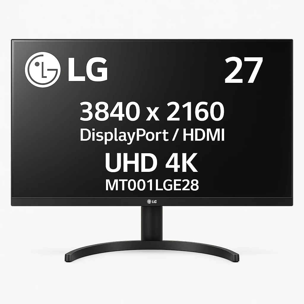 LG - 27" - 3840 x 2160 - DisplayPort / HDMI - UHD 4K