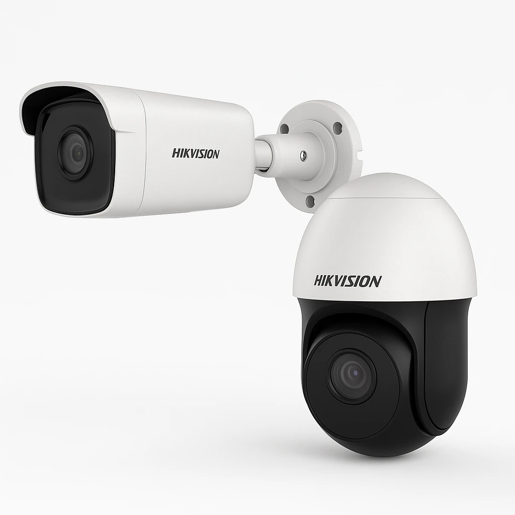 Hikvision - Network surveillance camera - 2MP H.265 One bullet + One PTD