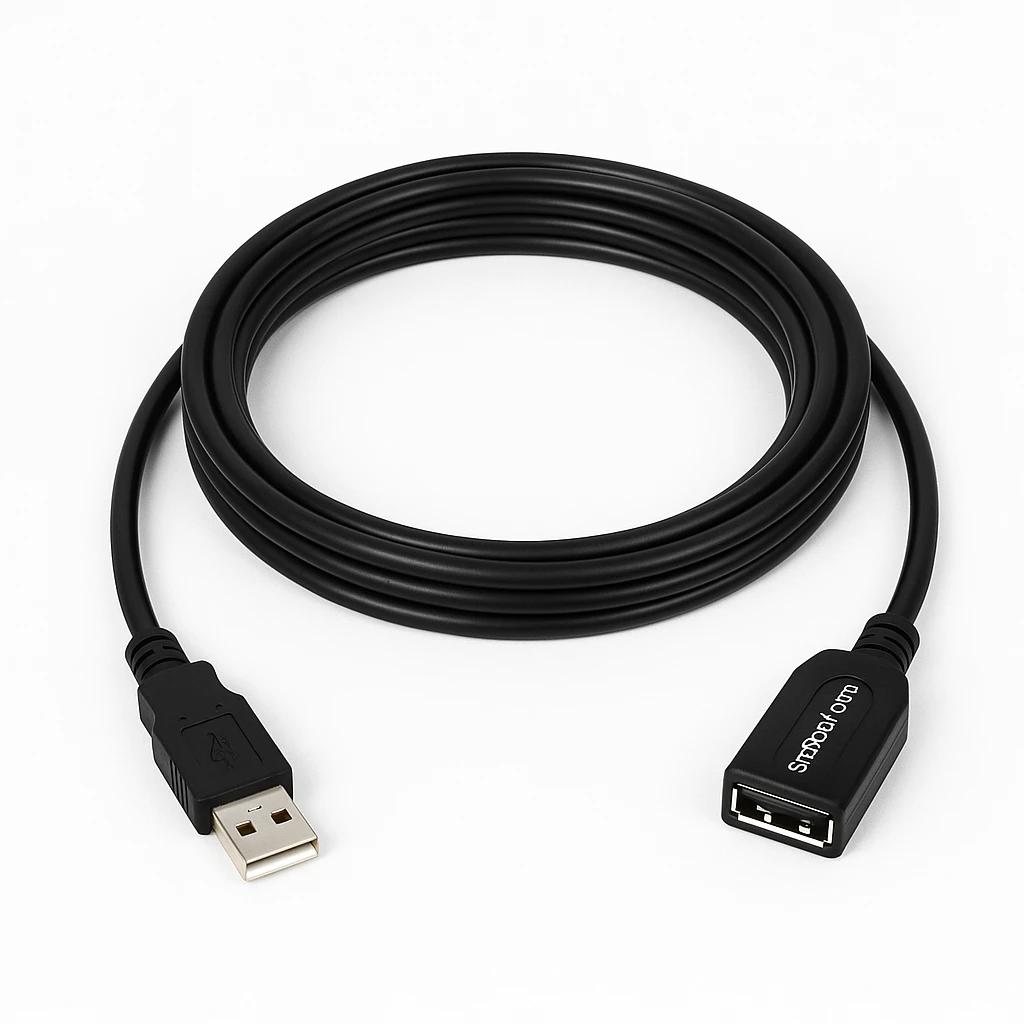 StarTech.com Cable de 3m de Extensión Alargador USB 2.0 USB A Macho a USB A Hembra - Negro - Cable alargador USB - USB (M) a USB (H) - USB 2.0 - 3 m - negro - para P/N: 35FCREADBK3, ICUSB2321