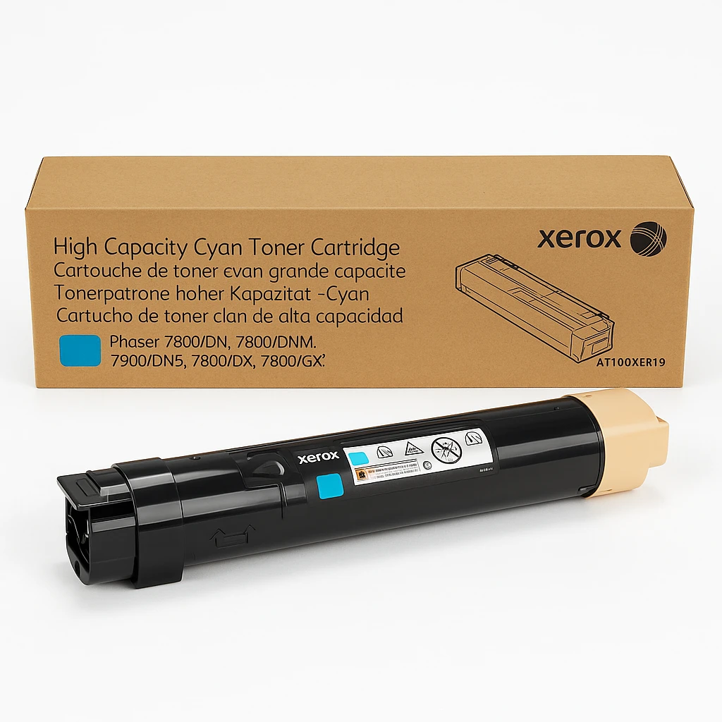 Xerox - Gran capacidad - cián - original - cartucho de tóner - para Phaser 7800/DN, 7800/DNM, 7800/DNS, 7800/DX, 7800/GX