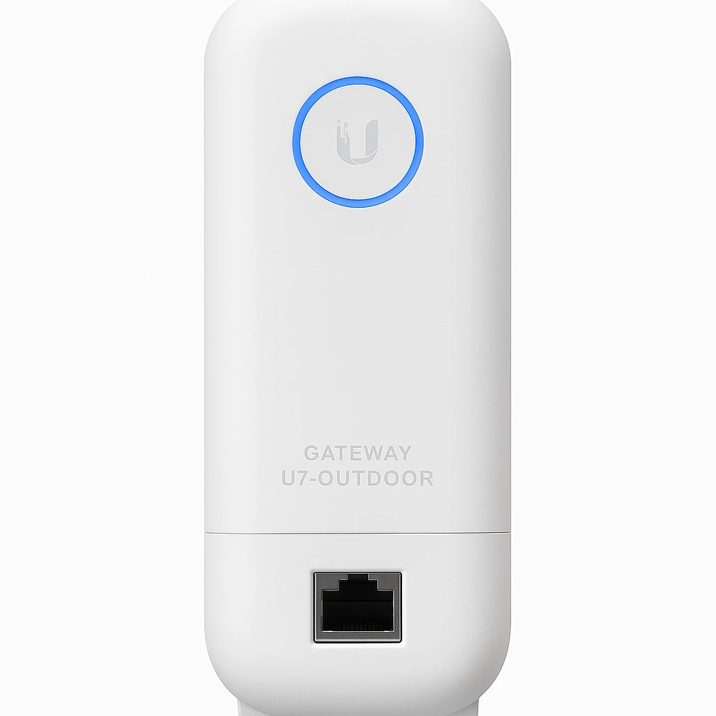 Ubiquiti - Gateway - U7-OutdoorUbiquiti UniFi U7- Wireless access point - Wireless - (PoE) U-POE-at  not included - 802.11be (WiFi 7) 802.11ax (Wi-Fi 6) / IEEE 802.11n / IEEE 802.11ac / IEEE 