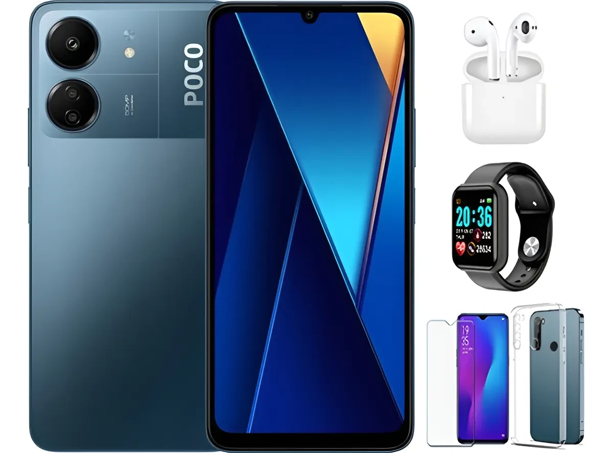 Xiaomi poco C65 - Smartphone - Android - Blue - 55848