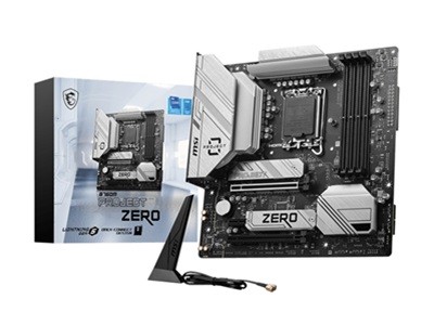 MSI - B760M PROJECT ZERO - Motherboard - Micro ATX - LGA1700 Socket - Intel B760 - para Celeron / para Pentium / para Core i3 / para Core i5 / para Core i7 - None