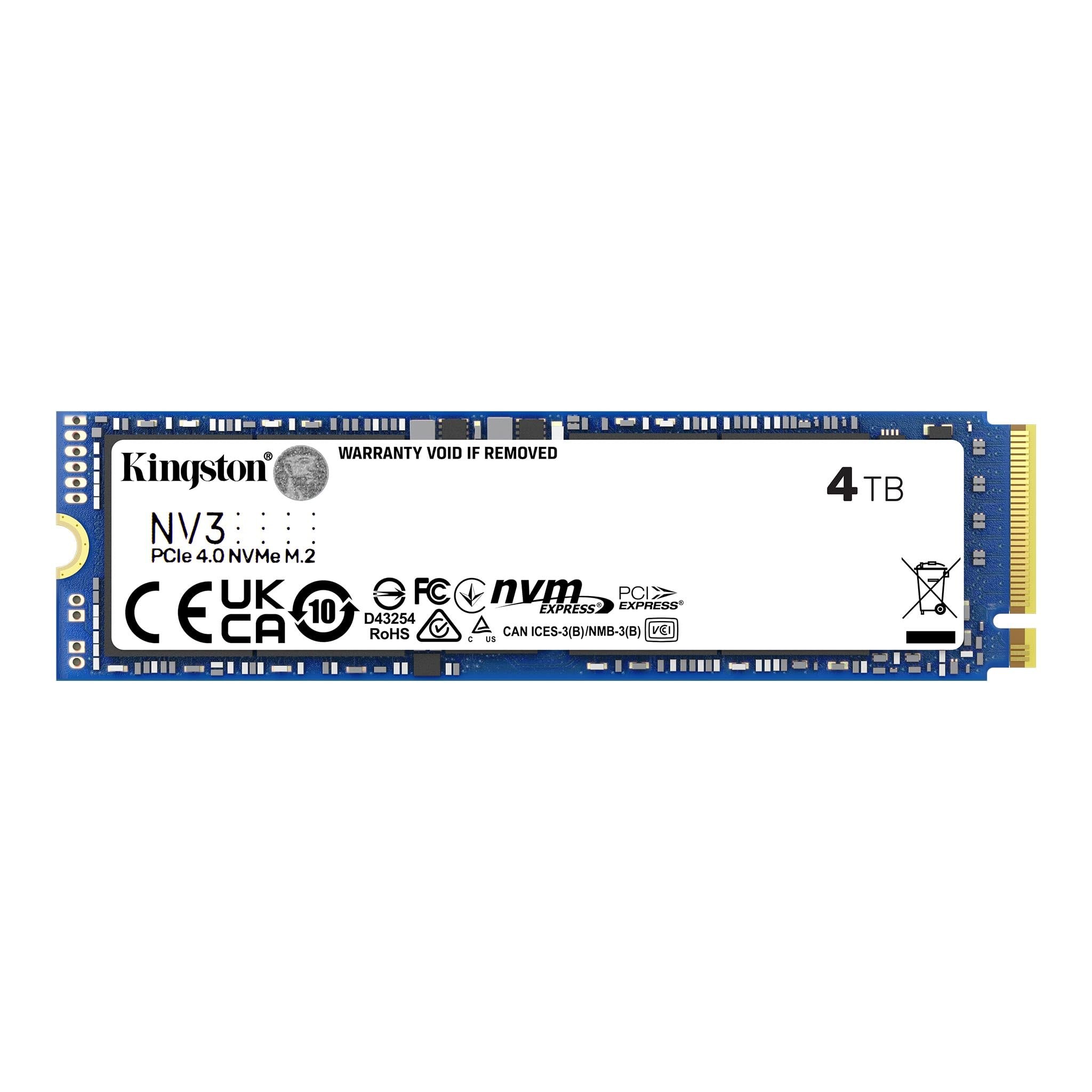Kingston - Internal hard drive - 4 TB - Solid state drive - NV3 M.2 2280 NVMe