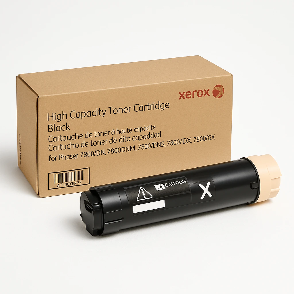 Xerox - Gran capacidad - negro - original - cartucho de tóner - para Phaser 7800/DN, 7800/DNM, 7800/DNS, 7800/DX, 7800/GX